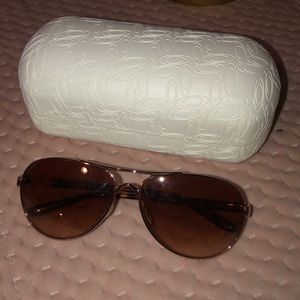 Rose Gold Oalkley Sunglasses